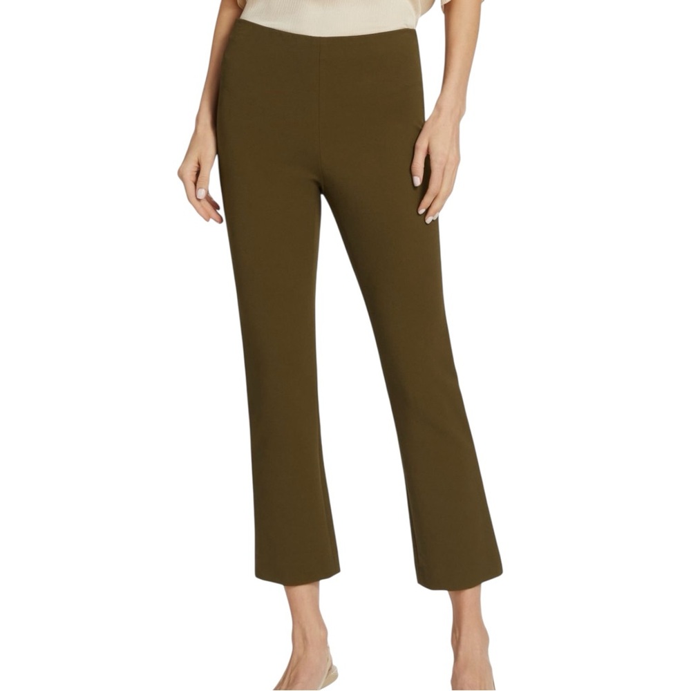 Vince Dark Olive Cropped Straight-Leg Pants - NWOT